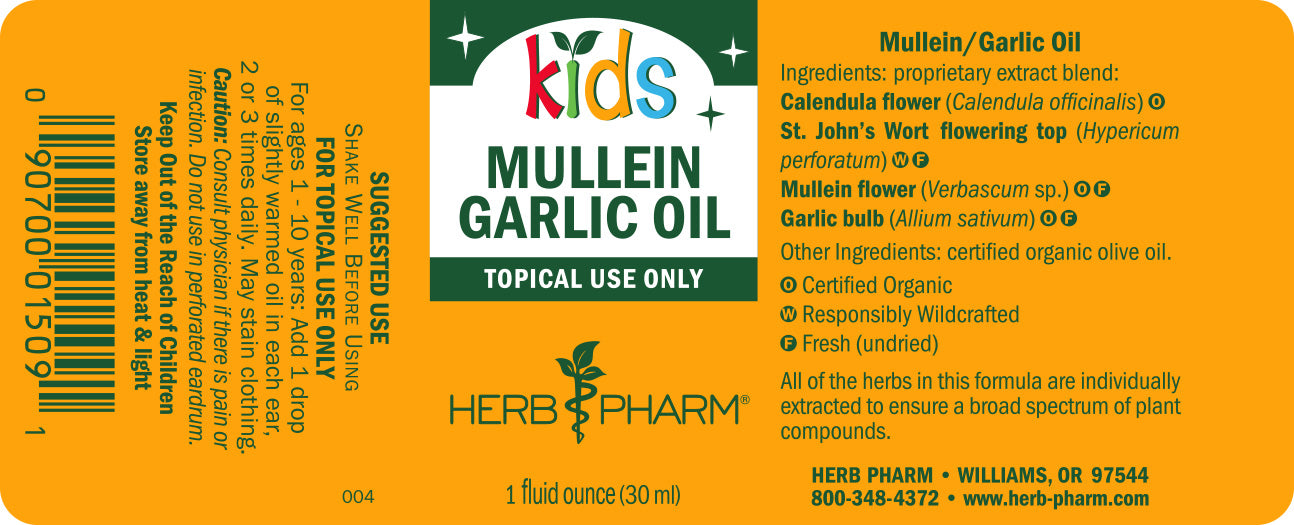 Kids Mullein Garlic Oil