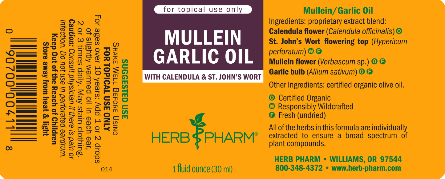 Mullein Garlic Oil