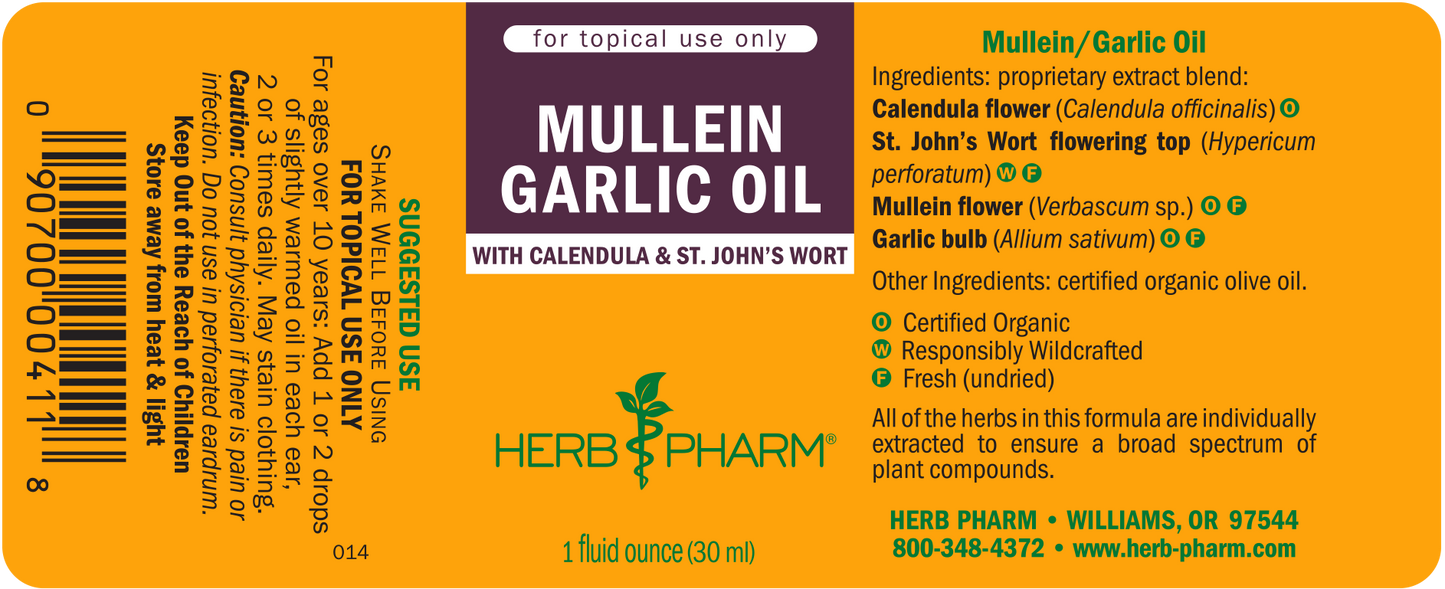 Mullein Garlic Oil