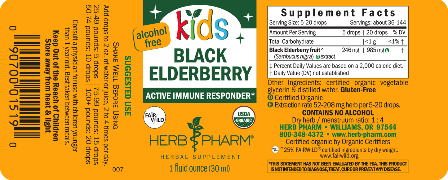 Kids Black Elderberry